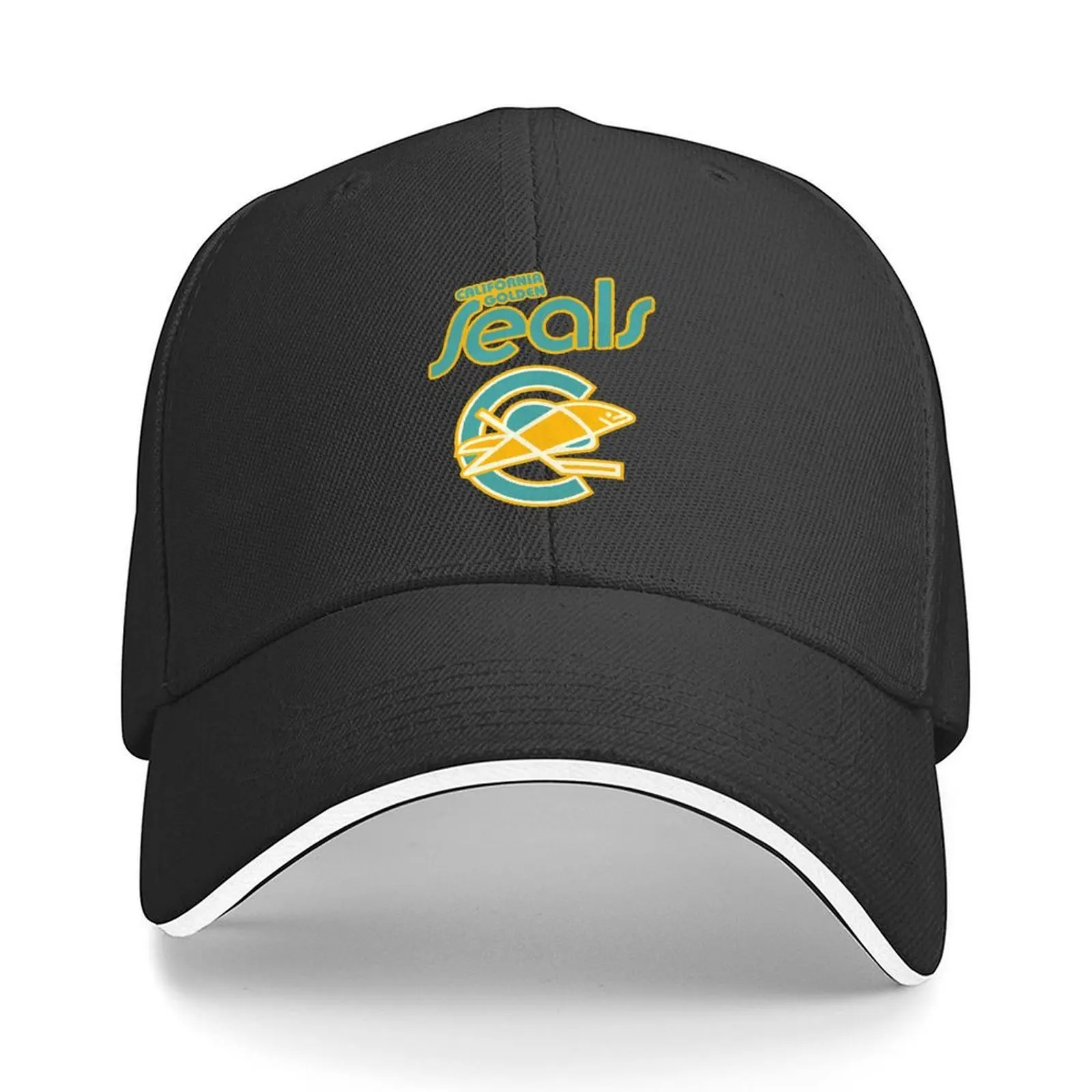 

Retro Defunct California Golden Seals Ice Hockey T-Shirt Baseball Cap Thermal Visor fishing hat Sun Cap Women's 2025 Men's