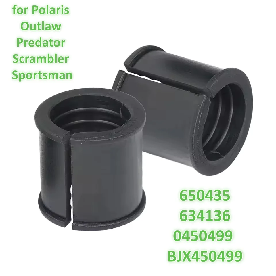 2pcs Steering Shaft Bushing Black PU Fit for Polaris Outlaw Predator Scrambler Sportsman 90 650435 634136 0450499 BJX450499