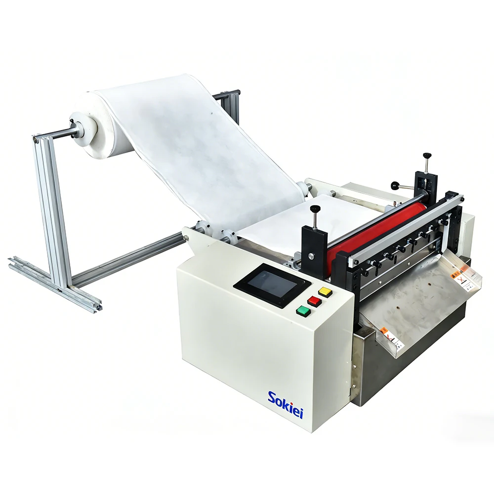 420mm PLC Core Automatic Belt Ribbon Strap Tape Webbing Cutting Machine