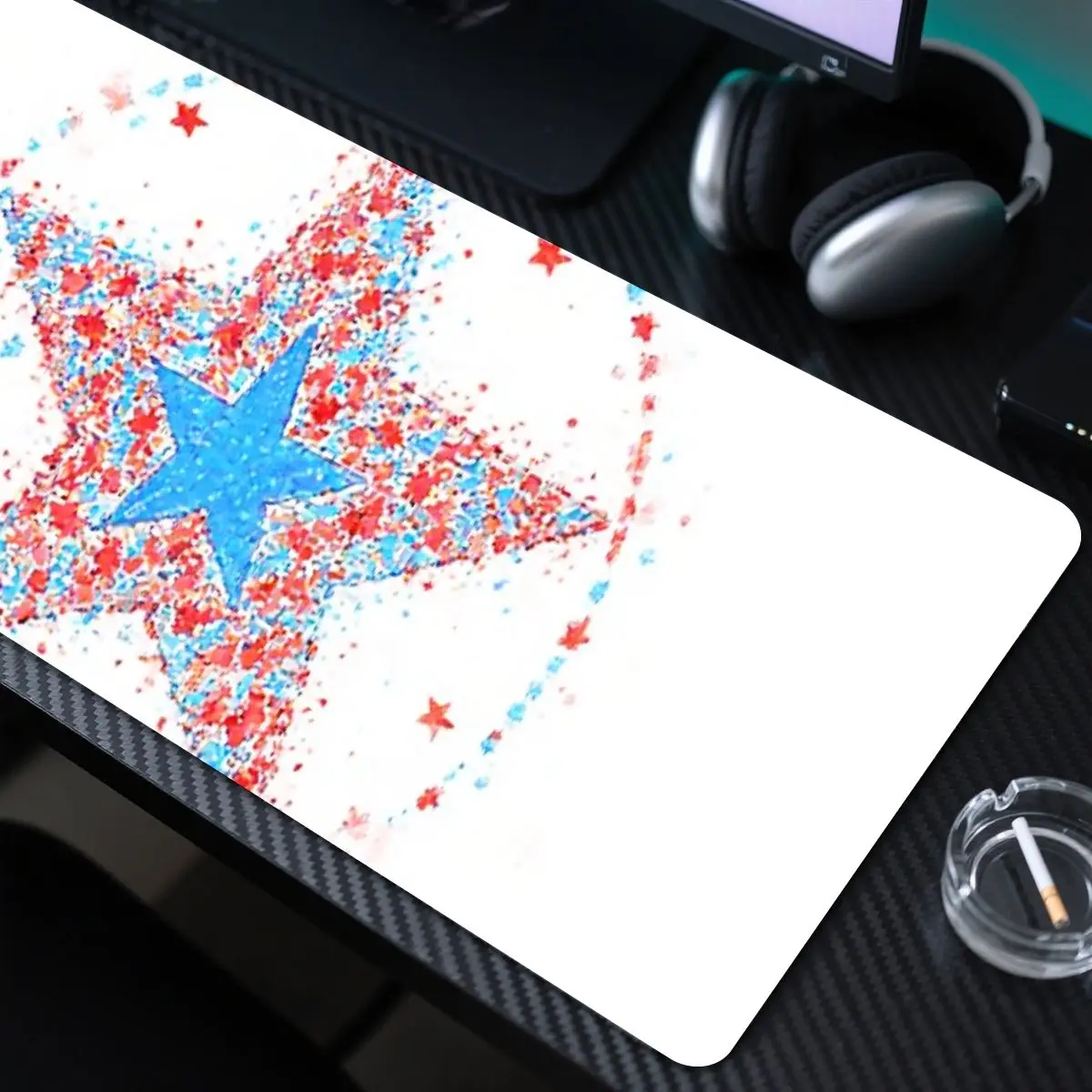 لوحة مكتب ماوس PVC ملونة لافتة للنظر للمكتب والمنزل تعزز تجربة العمل والألعاب ومهرجانات أعياد الميلاد #4