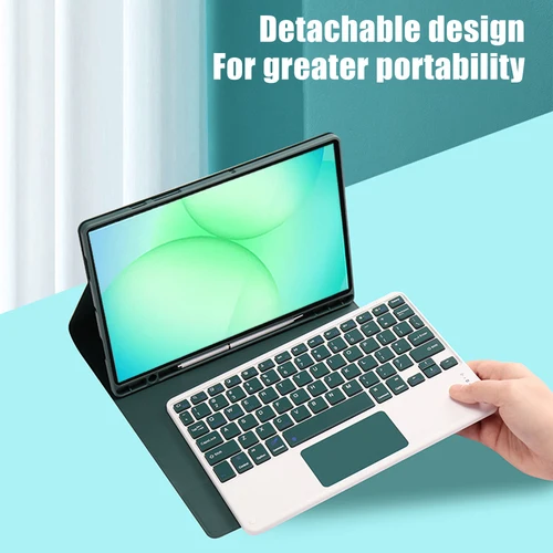 Imagen 2 del producto Funda con teclado para Samsung Galaxy Tab A9 Plus de 11 pulgadas, para Samsung Galaxy Tab A11 Plus, funda para tableta de 11 pulgadas con ranura para lápiz