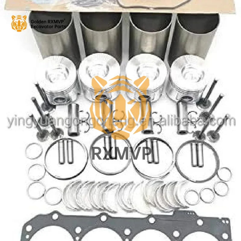 Excavator parts Overhaul Rebuild Kit for Caterpillar CAT 3304 Engine  Liner&piston&ring&Valves&Bushing&Full Gasket Kit