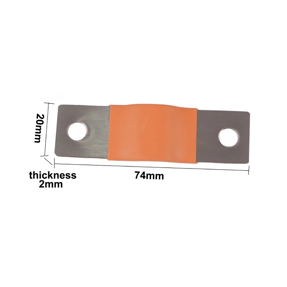 New Hole to Hole 56mm 280Ah Battery Cells Connector 2mm M6 Posts Straps Flexible Busbar Copper Connecter