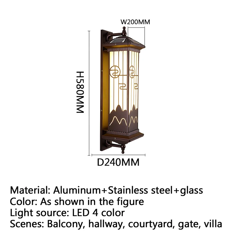 OUFULA Contemporary Solar Outdoor Wall Lamps Simplicity Waterproof Creative Balcony Hallway Courtyard Villa Gate Hotel image 6