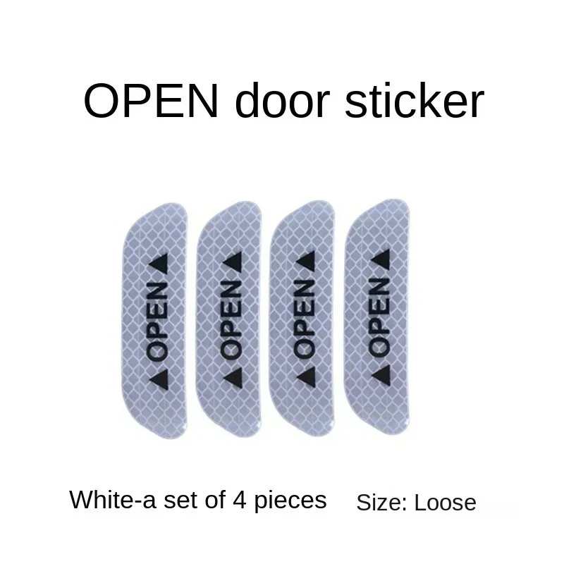 Safety Warning Stickers, Anti - scratch Decoration, Night, OPEN Door, Wheel Eyebrow, Rear Bumper, Car Reflective Stickers