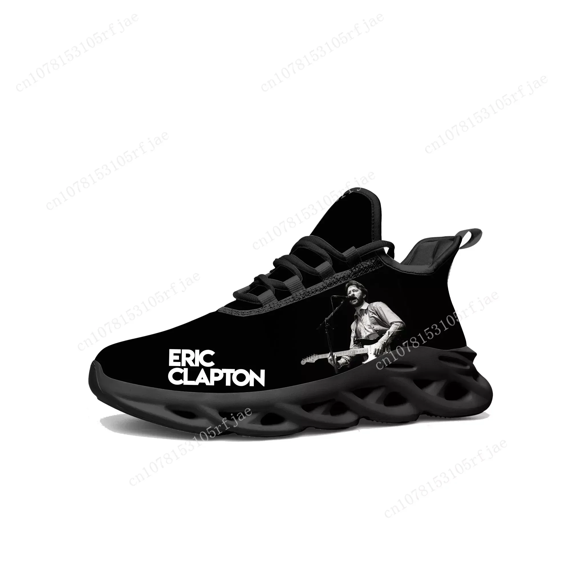 

Eric Clapton Flats Sneakers Mens Womens Rock Guitar Sports Running Shoe Sneaker Lace Up Mesh Footwear Tailor-made Shoe Black