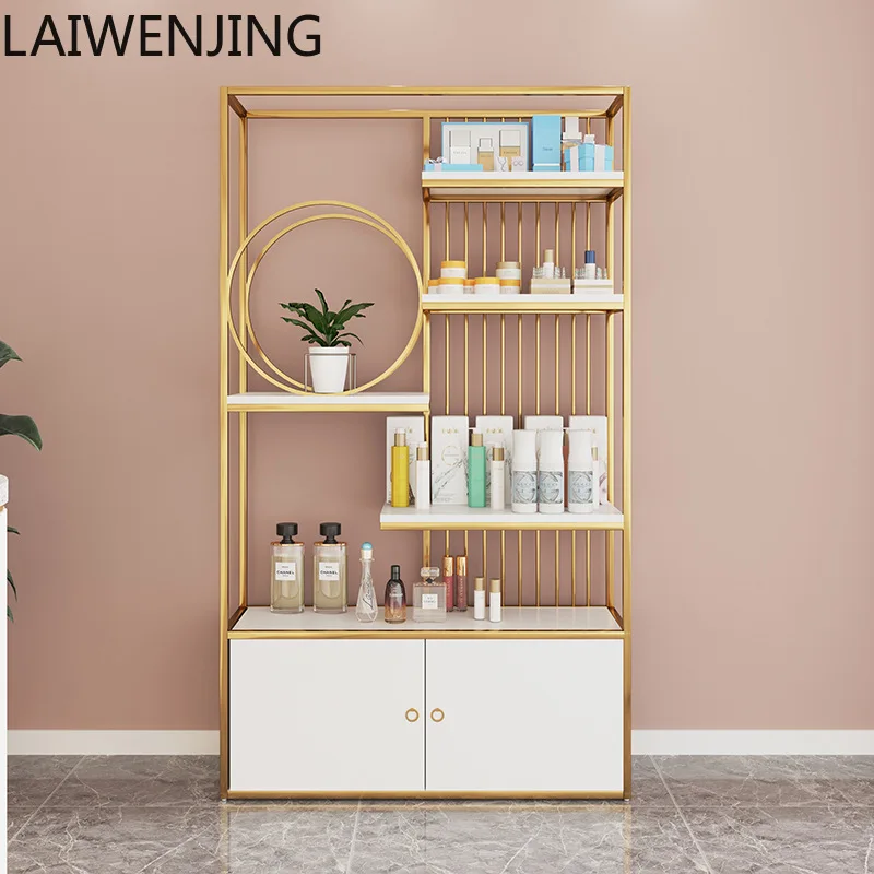

MJY Shelf Cosmetics Jewelry Display Cabinet Multi-layer Floor Skin Care Product Display Stand