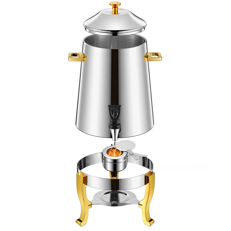 Commercial Retail 13L Hot Water Dispenser Tea Thermos Milk Dispenser Gold Copper Stainless Steel coffee urn Hot sales