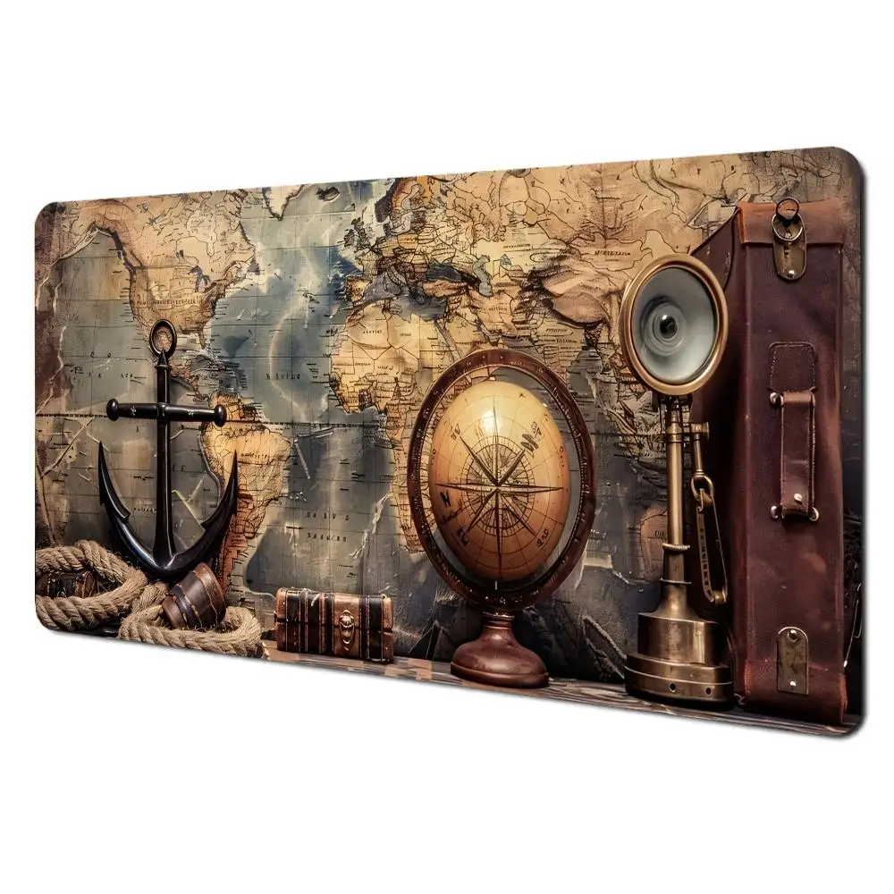 لوحة ماوس بوصلة بحرية كبيرة للكمبيوتر المكتبي ألعاب الطاولة الحصير XXL المطاط المضادة للانزلاق لوحة مفاتيح الألعاب ماوس منصات مكتب طويلة