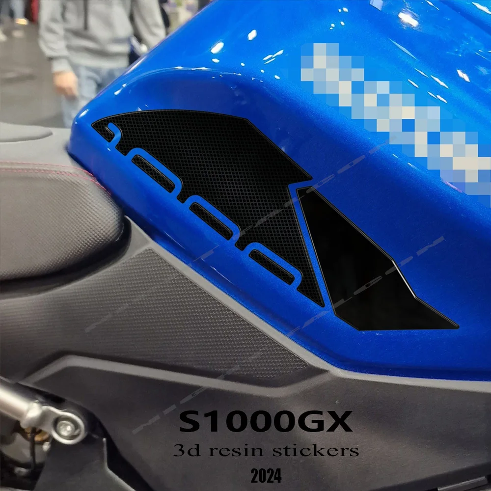 Para GSX-S 1000 GX 2024, pegatinas de protección de resina de Gel 3D, calcomanías, almohadilla de depósito, pegatinas 3D para motocicleta, piezas S1000GX