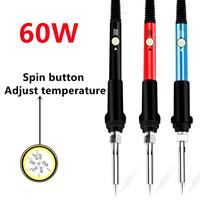 Adjustable Temperature Electric Soldering Iron 110V/220V 60W Solder Iron Professional Tin Welder Heat Pencil Welding Repair Tool