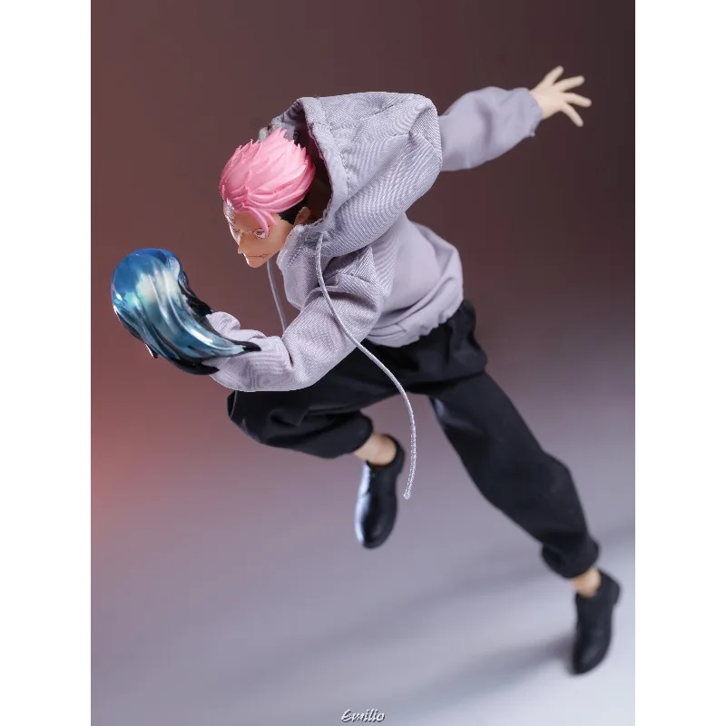 【Nur Kleidung】Anime-Charakterkleidung im Maßstab 1:12, Jujutsu Kaisen Mantel, Weste, Hosen, Modell für 6'' Actionfiguren, Puppen, Dekoration