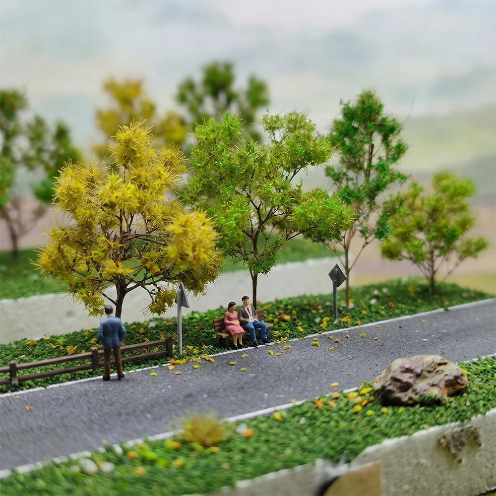 Miniature Sea Foam Tree Model - đánh giá và giá Desk Setup Green