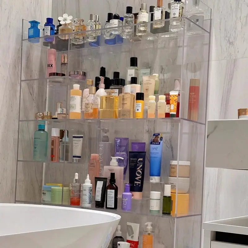 Acrylic toilet rack storage cabinet toilet bathroom rack washstand storage rack