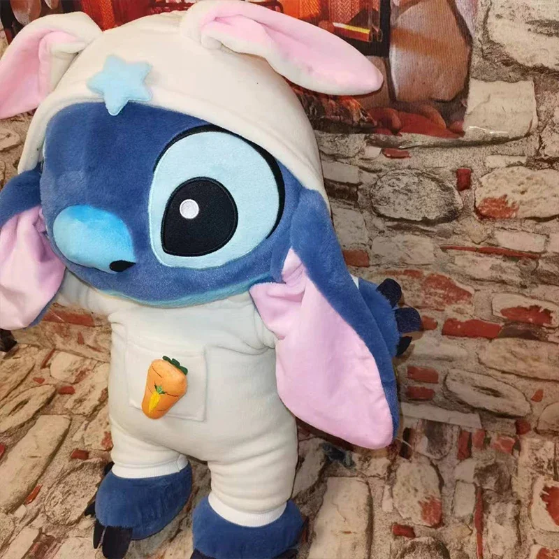 60CM Neue Disney Lilo & Stitch Puppe Cartoon Engel Plüsch Spielzeug Nette Anime Kaninchen Cosplay Gefüllte Kawaii Kinder der Geburtstag Geschenk