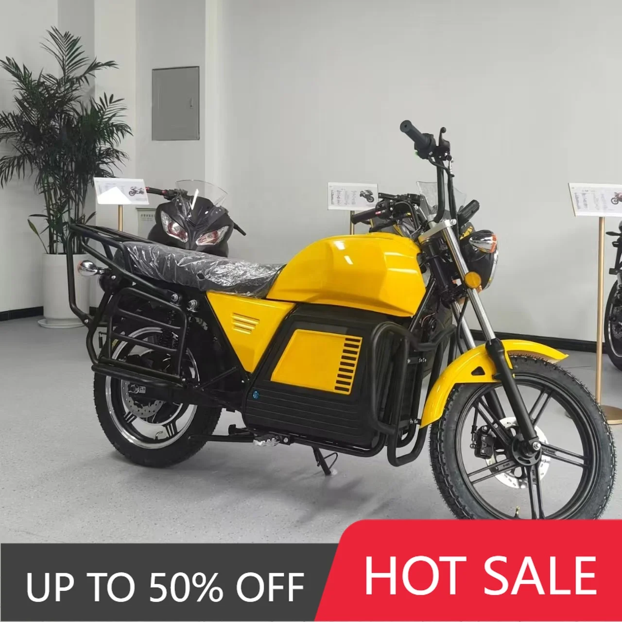 QQA Off-road electric motorcycle, capable of carrying passengers and cargo, long-distance high-speed electric scooter