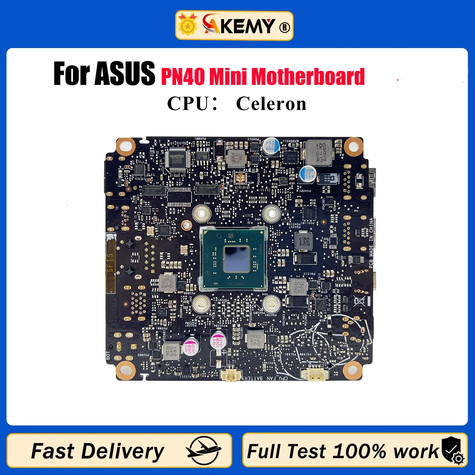 

Материнская плата для ноутбука PN40 для ASUS Mini PC PN40 PN40, материнская плата для ноутбука с процессором Celeron, 100% тестирование, ОК, быстрая доставка, высокое качество