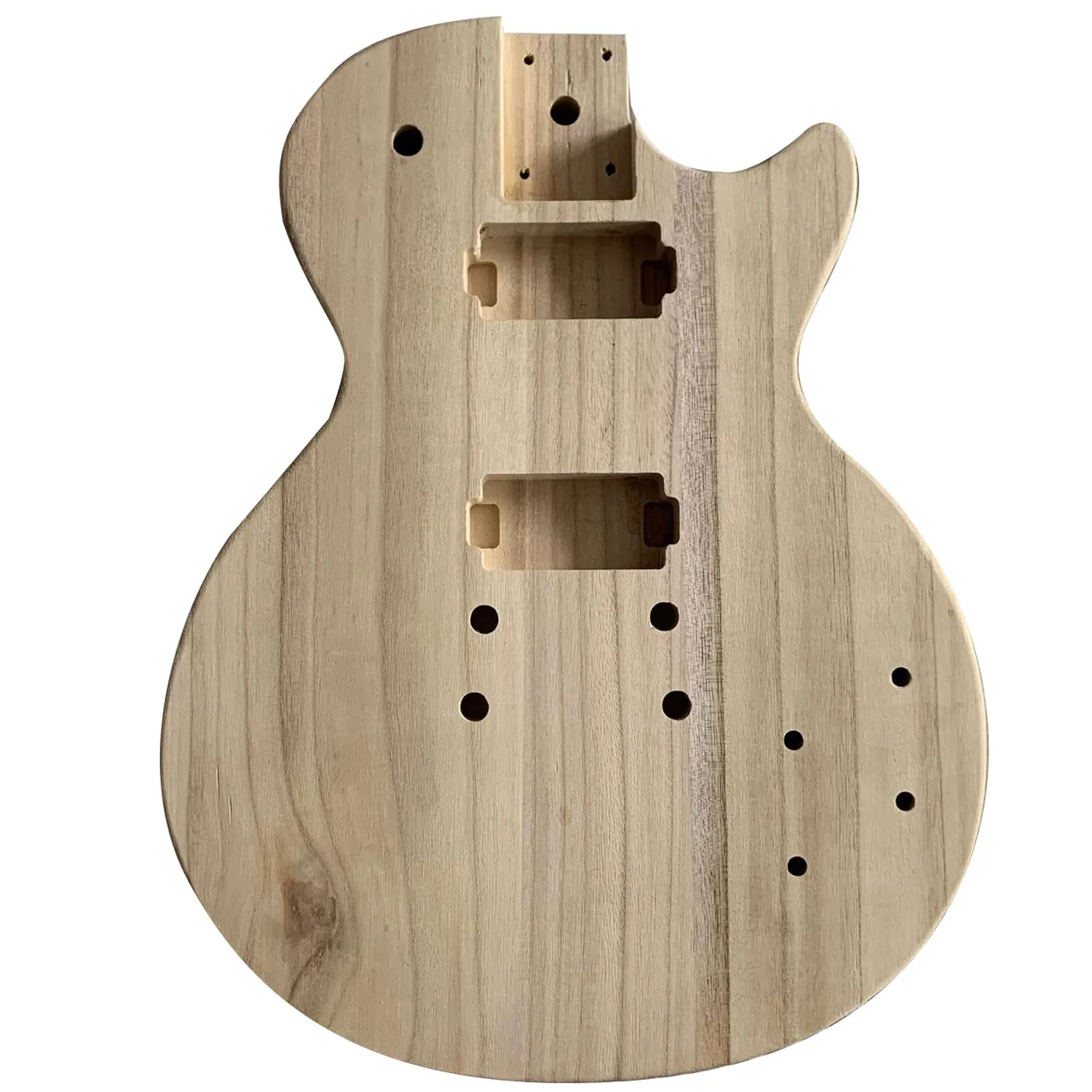 

AA90-Unfinished Handcrafted Guitar Body Candlenut Wood Electric Guitar Body Guitar Barrel Replacement Parts