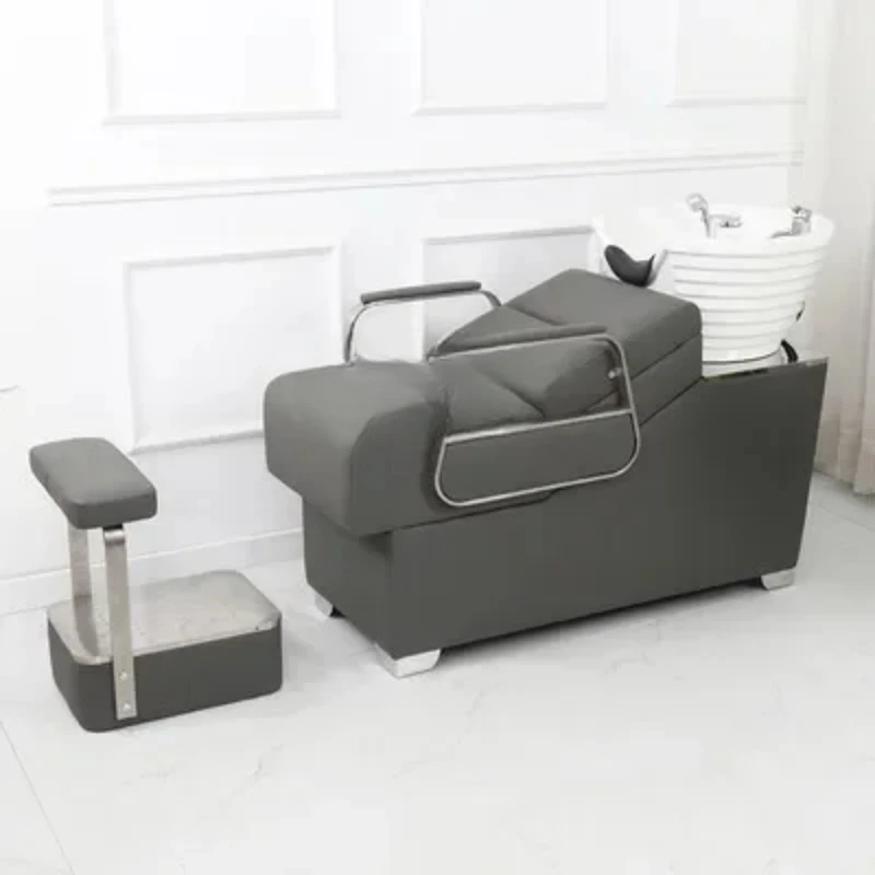 

Hair Saloon Dedicated Hair Salon Flushing Bed Ceramic Basin Lying Half Fashion Shop Shampoo Chair