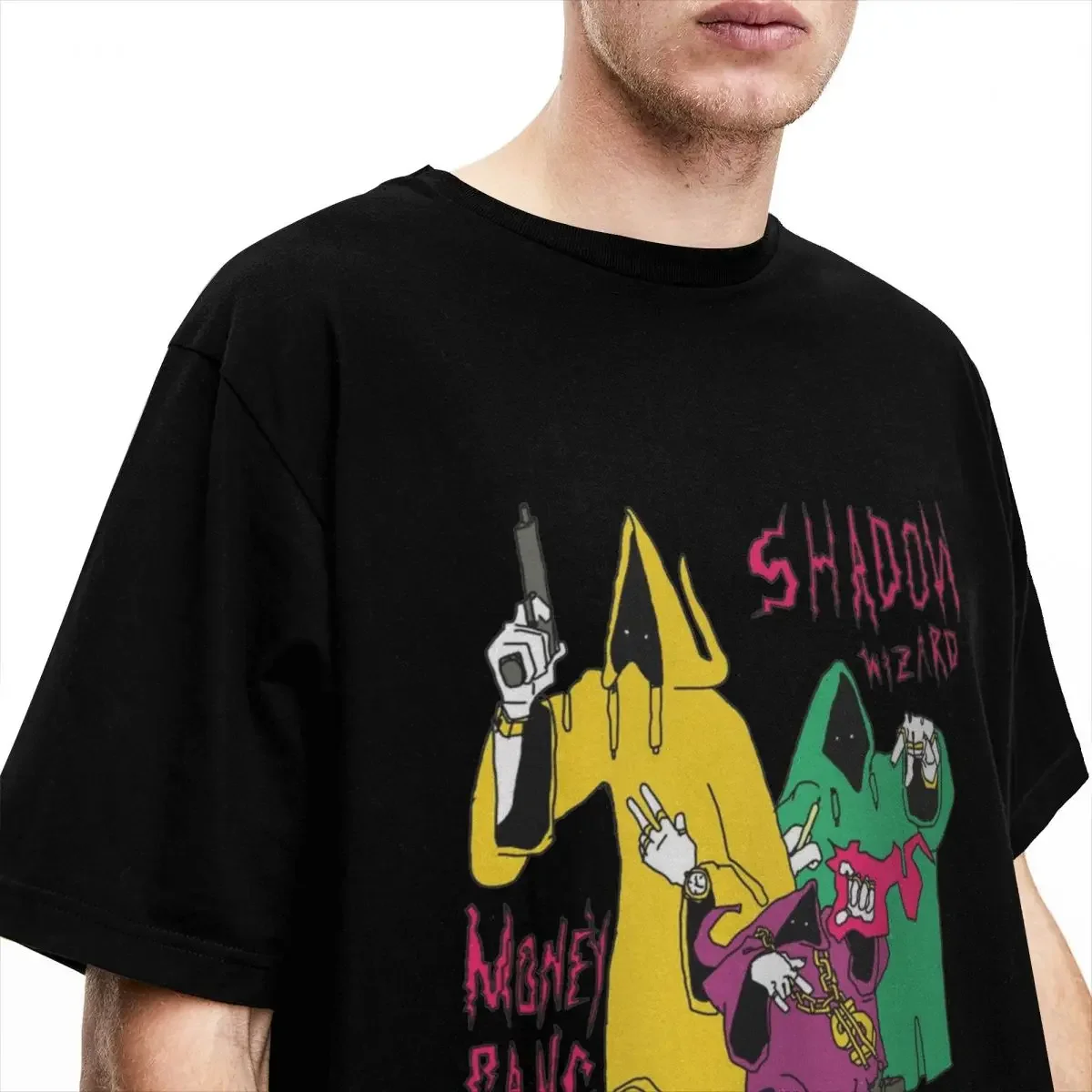 Awesome Shadow Wizard Money Gang Wizard T-Shirts Men Women's Cotton Tee Shirt Printing Clothes