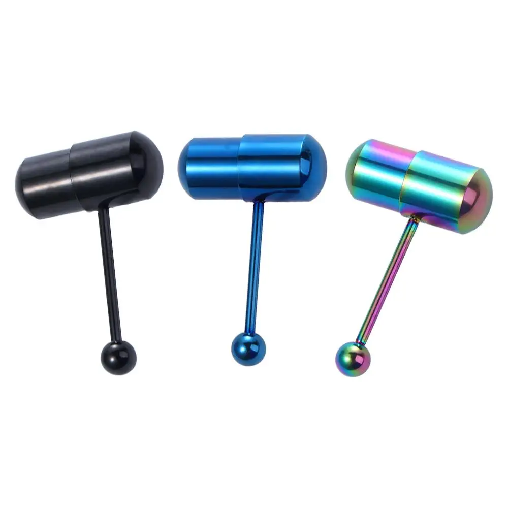 Piercings Stainless Steel Titanium steel Vibration Tongue Stud Piercing Jewelry Vibrating Tongue Nail Body Jewelry Tongue Ring