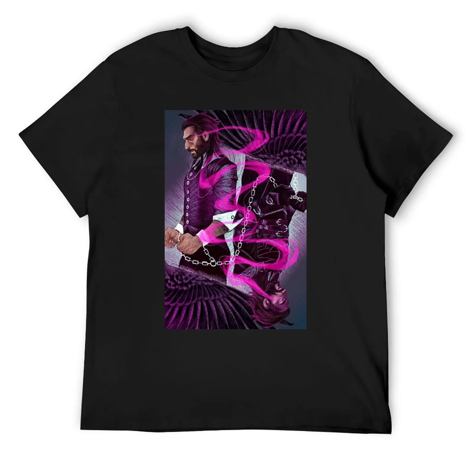 

Dragon Age : The Veilguard tarot - Veiltober, day 4, Lucanis T-Shirt Clothing anime t shirts outfits for men
