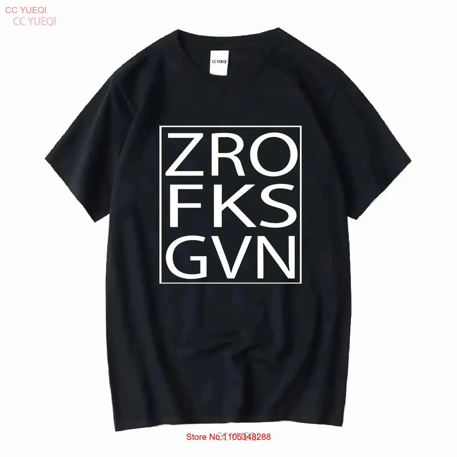 T-shirt « Zero Fucks Given » avec messages amusants et sarcastiques, pour la santé mentale, la gestion du stress, style vintage délavé streetwear