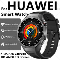 For Huawei Men Smart Watch GT5Pro AMOLED Screen Bluetooth Call Heart Rate Sleep Monitoring Smartwatch Waterproof Sports Watches