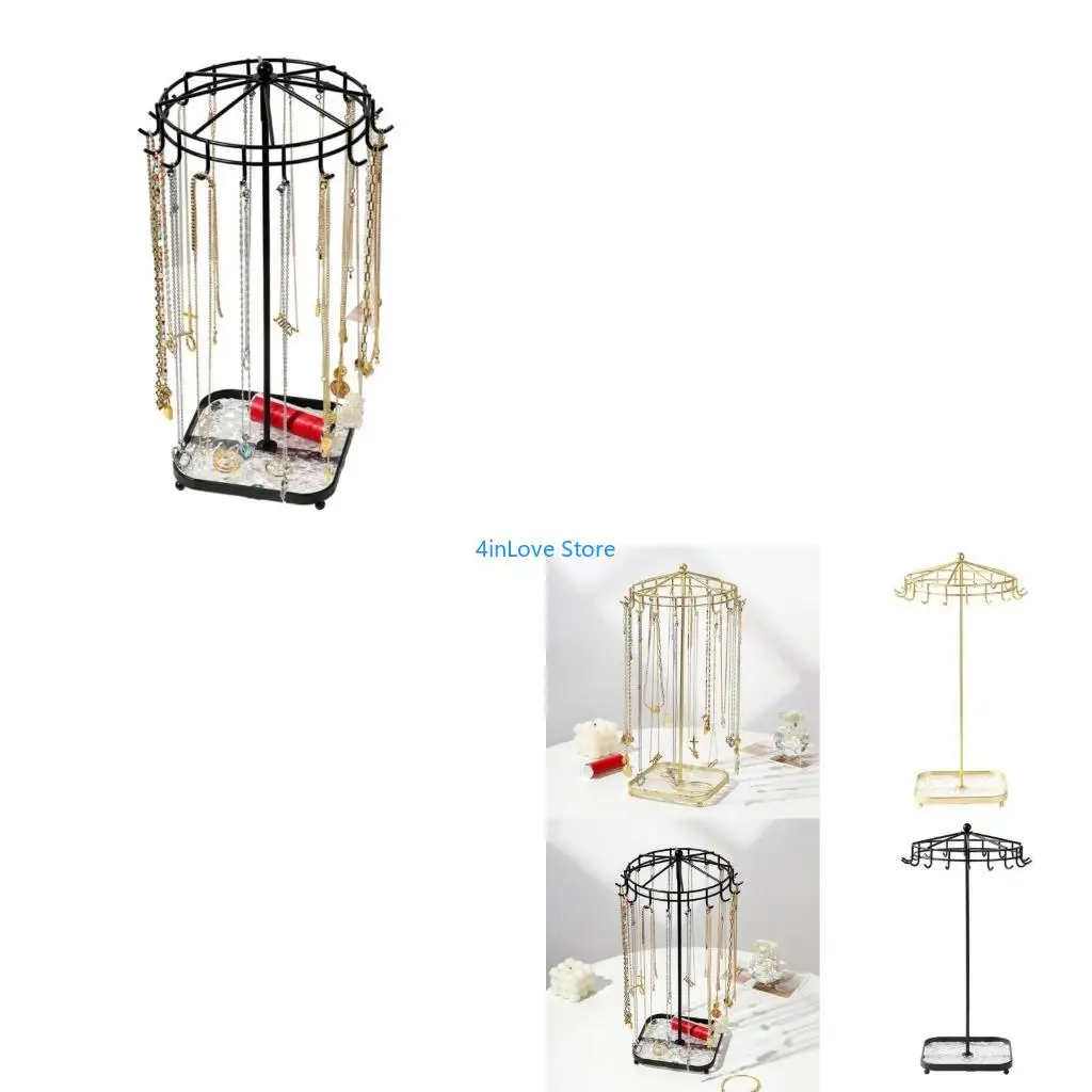

T4MD Multi Functional Necklace Stand Convenient Necklace Rack Jewelry Accessories
