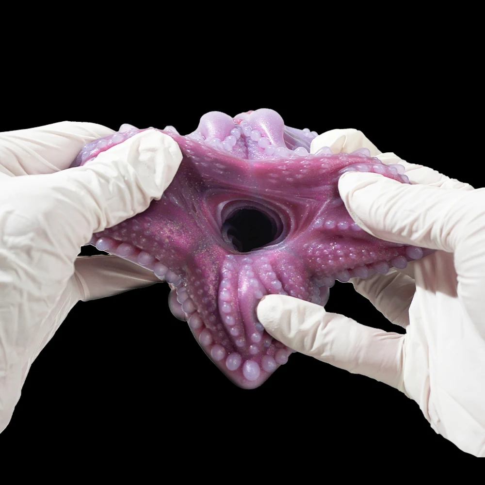 GEEBA الأرجواني الأسود سيليكون ذكر الاستمناء الخيال الوحش البيض تصميم Onahole جيب كس الجنس لعب الكبار الرجال الضارب متجر الرجال