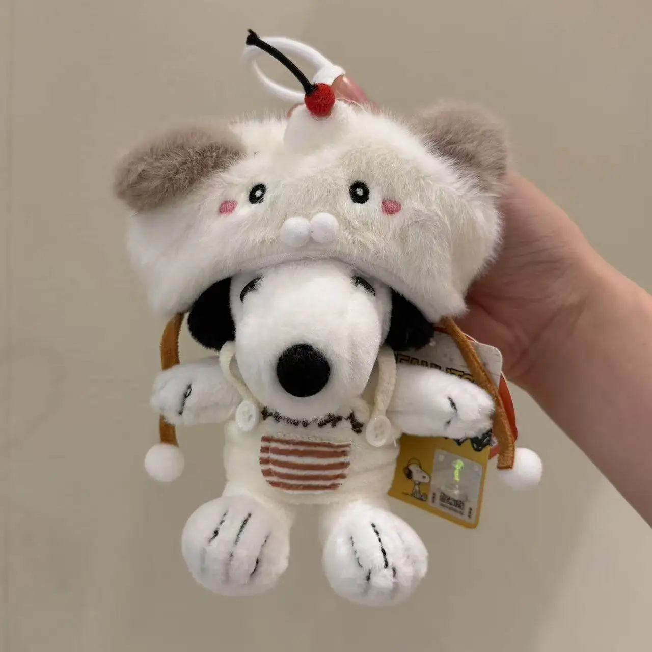 

Handmade Carrot Backpack Snoopy Series Plush Bag Pendant Cute Cartoon Doll Keychain