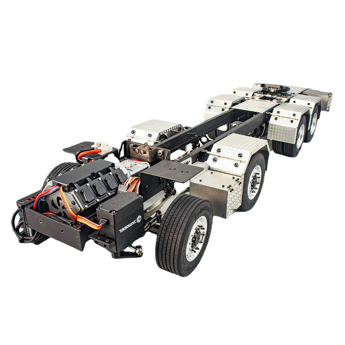 F1650 Truck Mounted Crane 8x4 Metal Chassis Accessories Suitable for Tamiya Tractor Model Toy Two Speed Gearbox