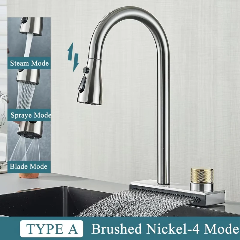 Europa sconti Set di rubinetti per doccia a scomparsa Rubinetto per cartuccia incorporata Soffione doccia a pioggia Ruota/Cascata Miscelatore per bocca da bagno