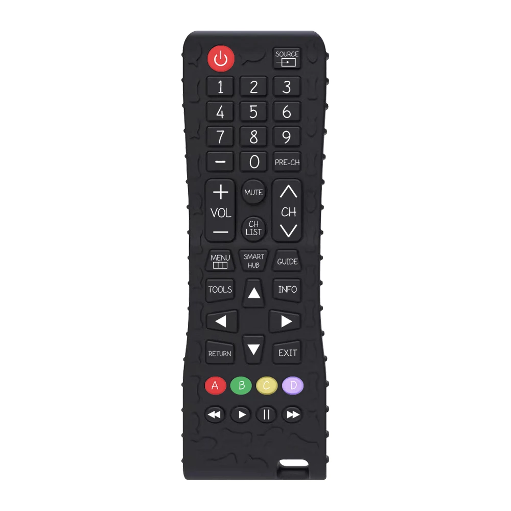 1PC TV Remote Control Shape Silicone Teething Chewing Sensory Baby Accessories Teether Toy