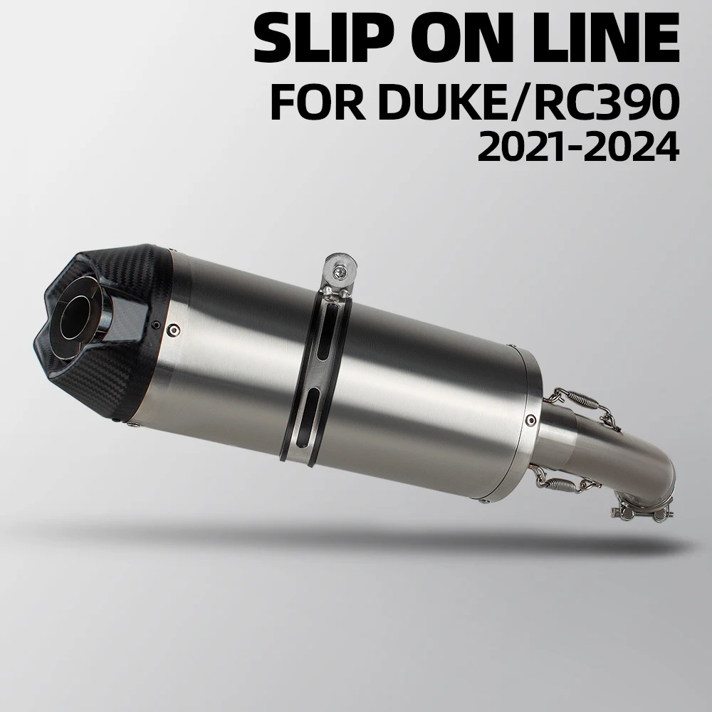 Motorcycle Exhaust Kit Sport Street Bike Exhausts Muffler With DB Killer Slip on Line For Duke390 Duke250 390ADV 250ADV