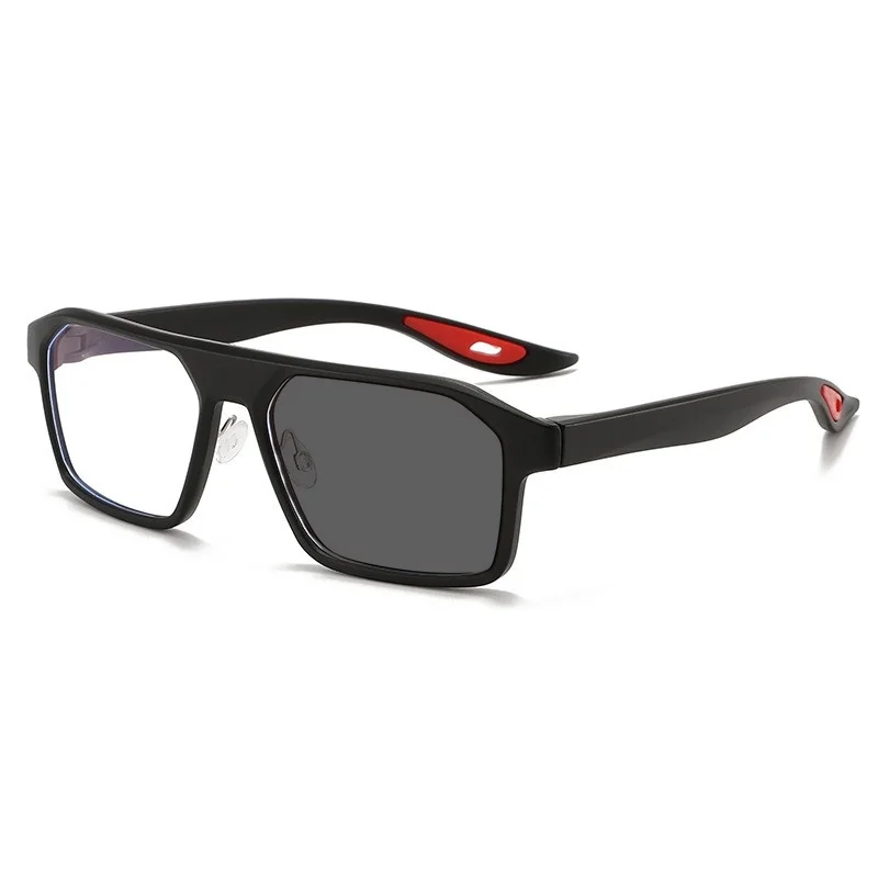 Square Photochromic Blue Light Blocking Large Frame Eyeglasses fashion Reading Glasses ladies Prescription Glasses for Men