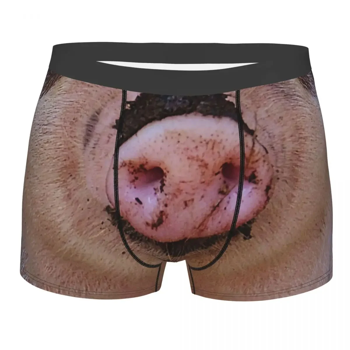 Cool Funny Pig Snout Boxers Shorts Panties Men's Underpants Comfortable Animal Nose Briefs Underwear