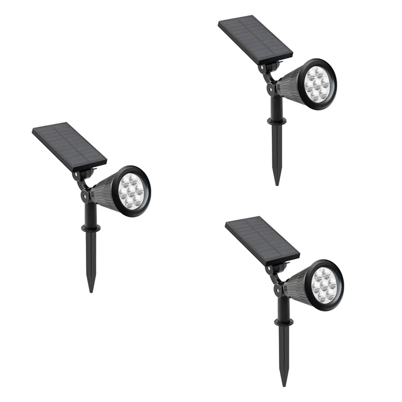 

Hot 7LED Solar Ground Plug Light Outdoor IP65 Waterproof Spotlight Adjustable Brightness Garden Decorative Spotlight