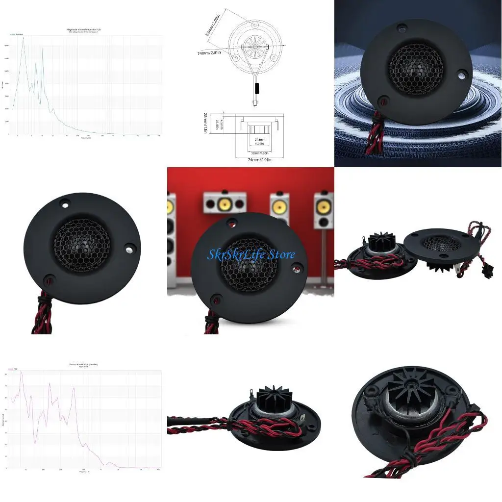 

E65E 3inch Portable Tweeter Speaker Stereo Advertising Computer Box Loudspeaker Multimedia Portable Speakers Amplifier