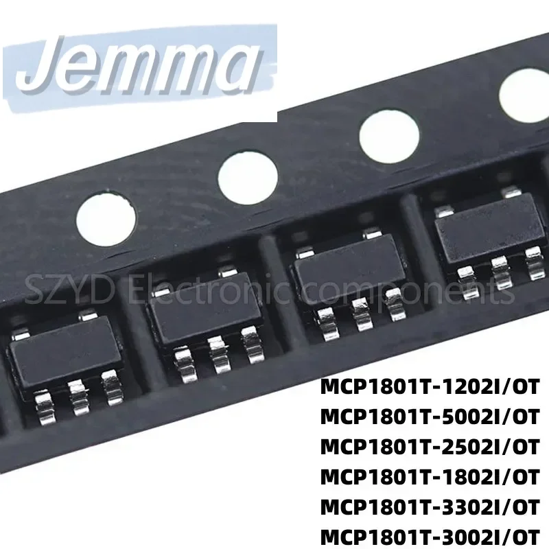 

100PCS SOT23-5/OT MCP1801T-1202I/OT MCP1801T-5002I/OT MCP1801T-2502I/OT