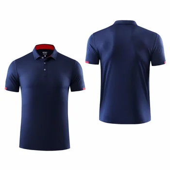 Quick Drying Short Sleeved Polo Shirt Golf Company Group Brand Breathable Lapel Sports Short Sleeved 8-Color Large 5