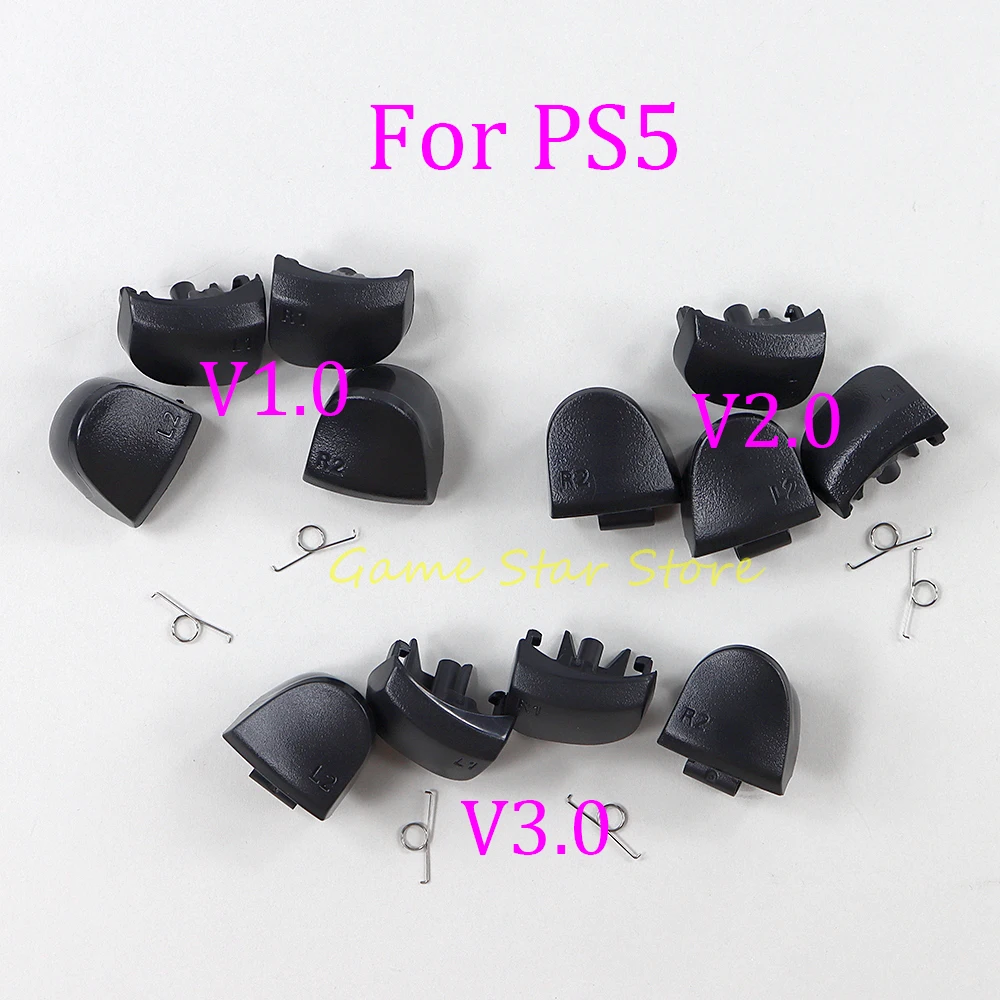 

60sets 6 in 1 L1 R1 L2 R2 Spring Button LR Trigger Button For Playstation 5 PS5 V1.0 V2.0 V3.0 Controller Replacement Kits