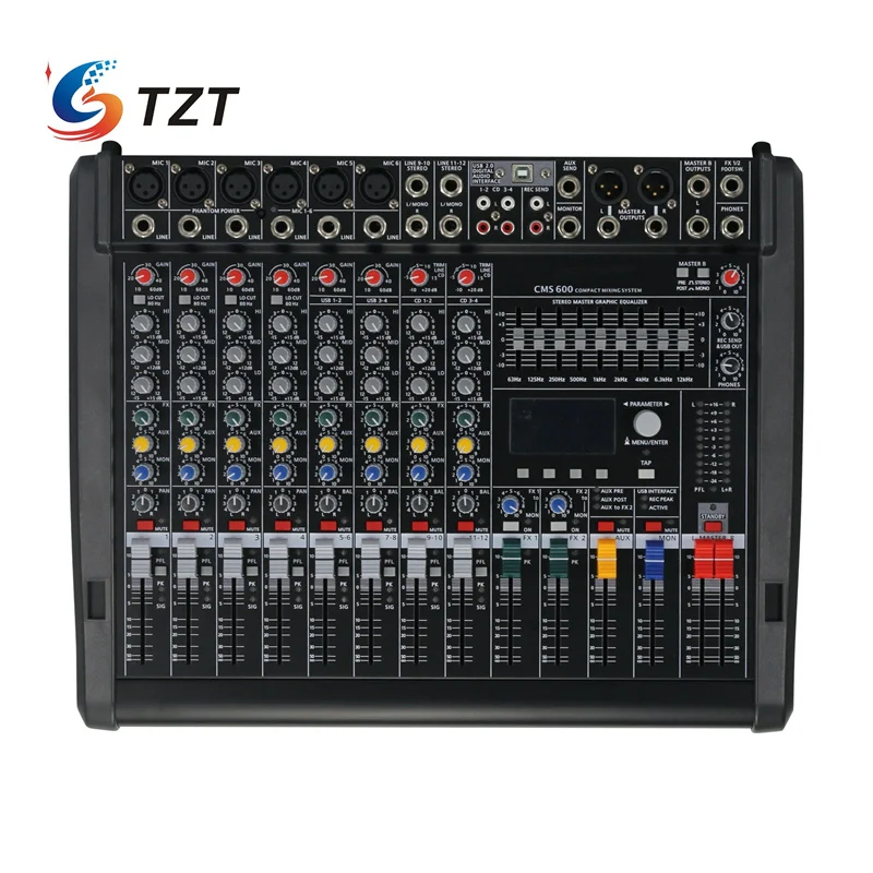 Imagem -05 - Audio Mixer Console de Mistura Profissional Built-in Dsp Efeitos para Dynacord Tzt-cms6003 6-channel