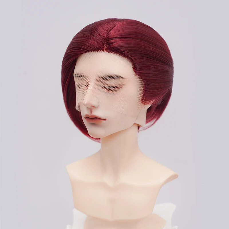 

New Doll's Wig for 1/3 Male Bjd Doll Slicked-back Short Hair Handsome Dress Up Play House Fashion Doll Accessories, No Doll