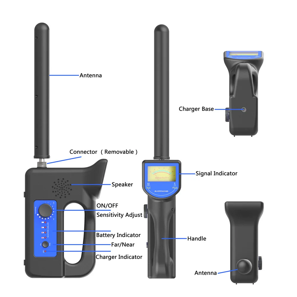 Imagem -06 - Sonde de Profundidade & Receptor para Localizador de Tubulação 512hz Localizador para Inspeção de Tubulação Subterrânea 512hz Recriver Alta Qualidade fm 512hz de