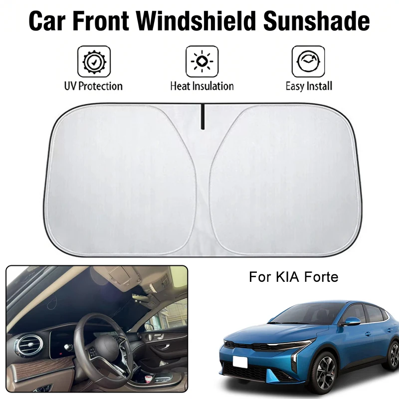 

Car Front Windshield Sunshade Cover For KIA Forte UV Block Heat Insulation Auto Interior Sun Protection Accessories