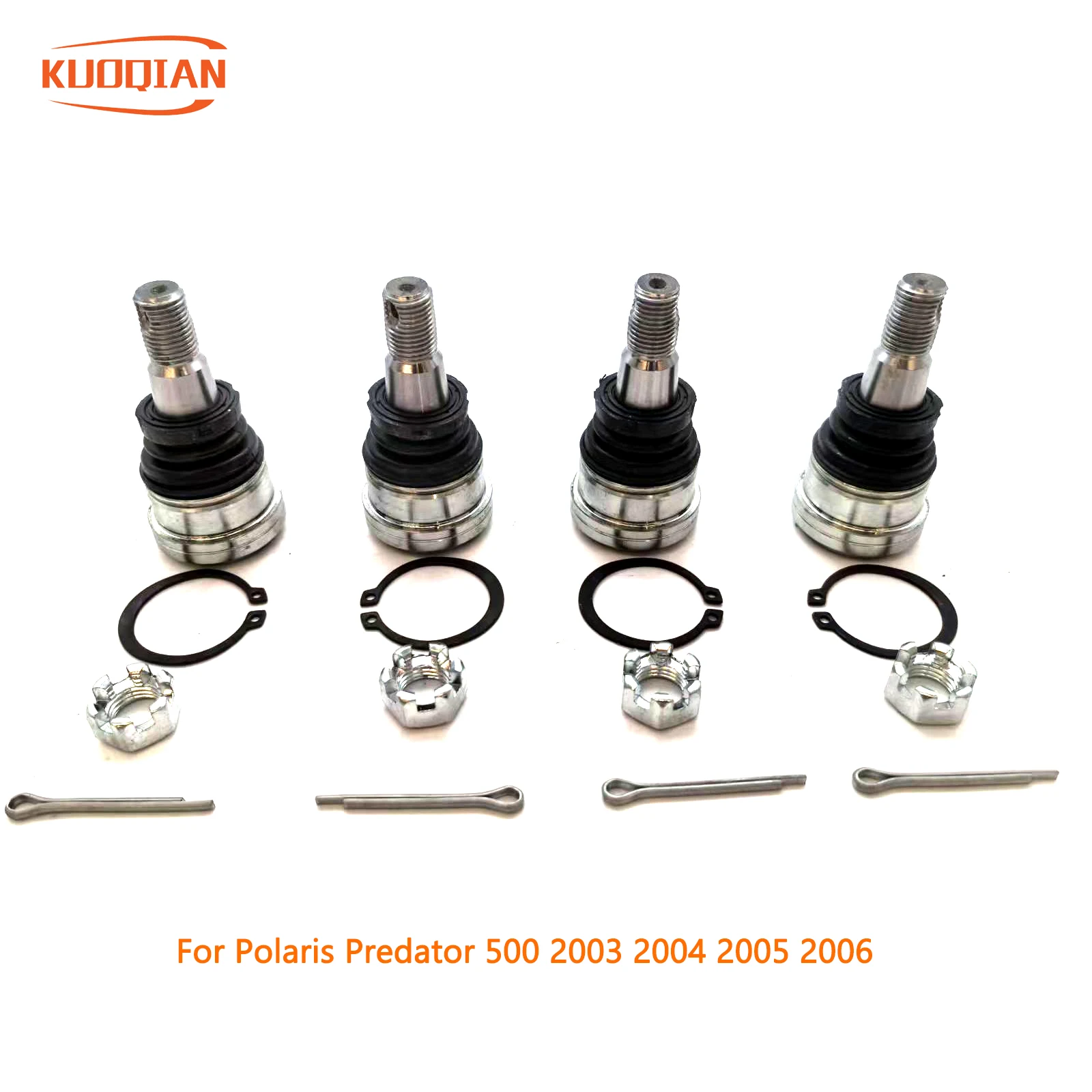 

4 шт. подходят для верхнего и нижнего шарового шарнира для Polaris Predator 500 2003 2004 2005 2006