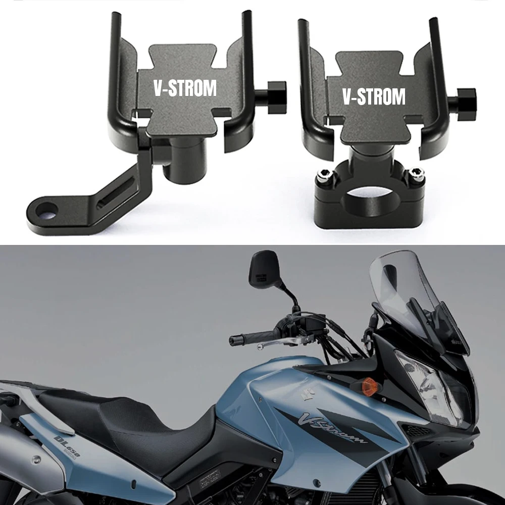 Motorcycle NEW Phone Holde Mirror Bracket GPS Clip Bicycle Stand For Suzuki DL650 DL1000 V-strom DL 650 1000 650XT 1000XT 1050XT