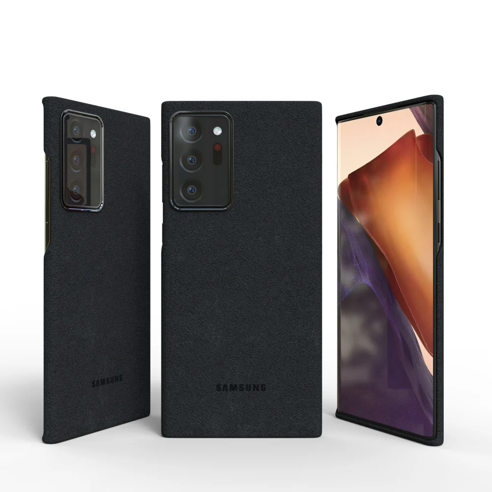 Originele Samsung Galaxy Note20 Ultra Case Hoge kwaliteit suède lederen cover Note20Ultra Premium Full Protect Protector Shell