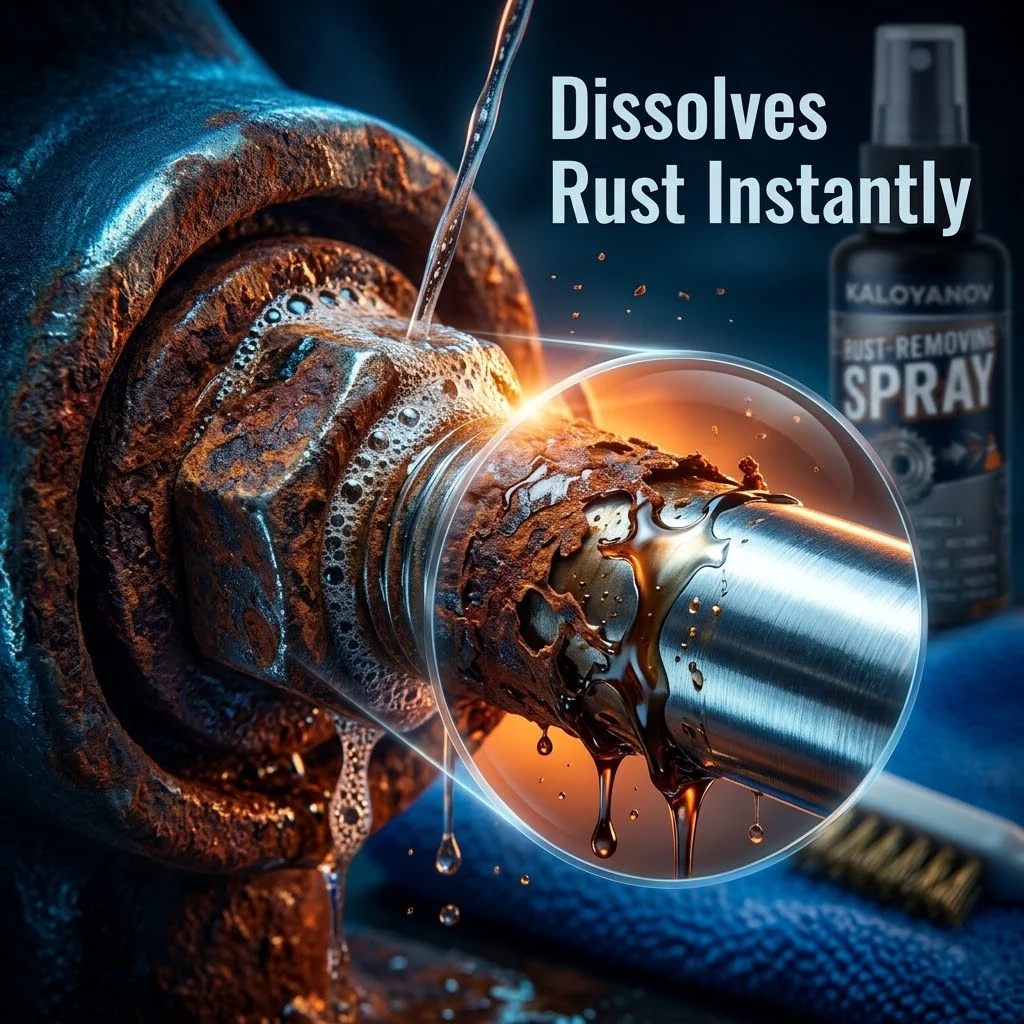 Rust Converter & Remover Kit for Car with Wire Brush & Microfiber Towel - Ultimate Auto Anti-Rust & Metal Detail Care Set